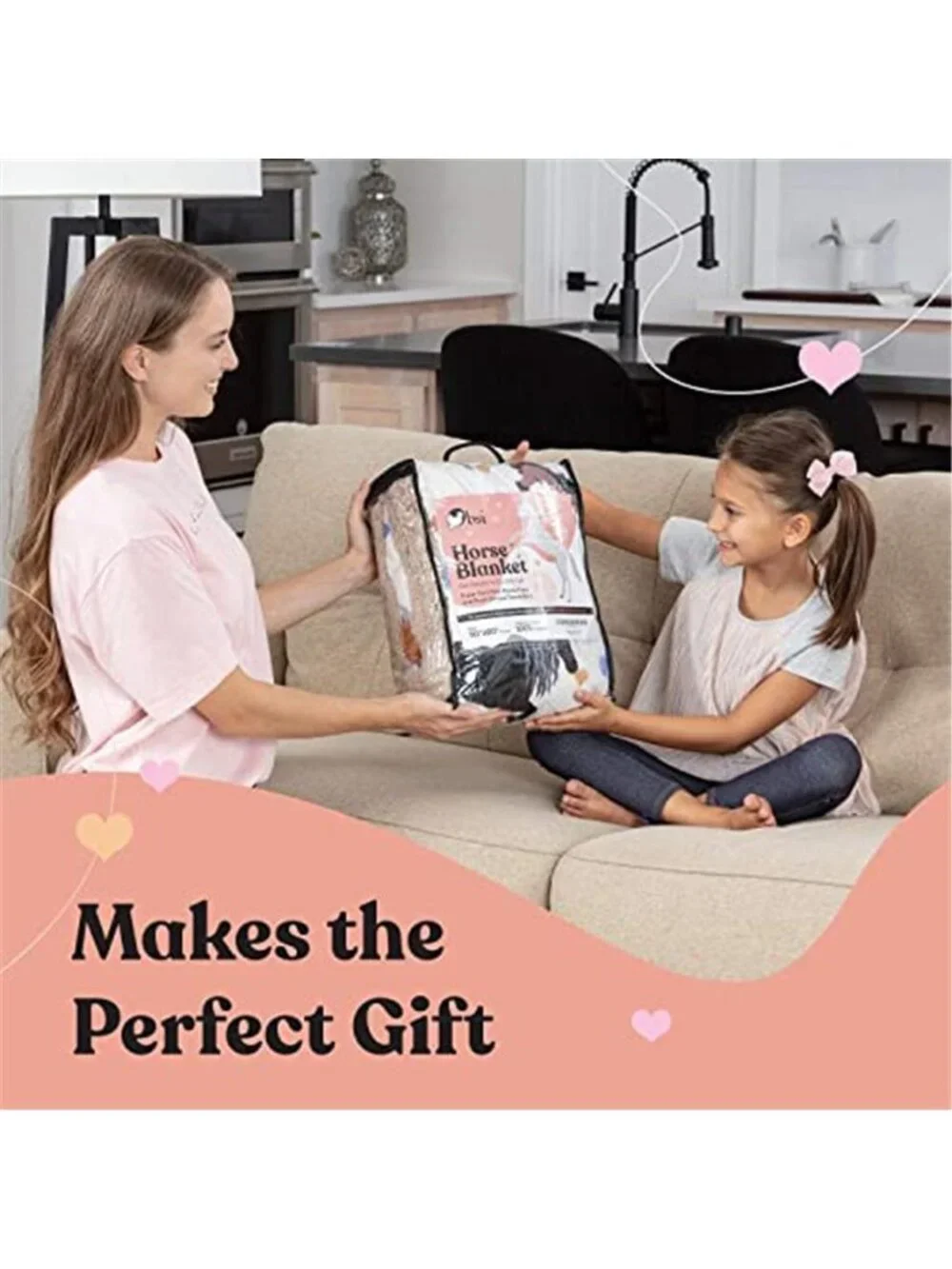 Horse Blanket for Girls - Perfect Horse Gifts for Girls -Soft & Cozy Lightweight